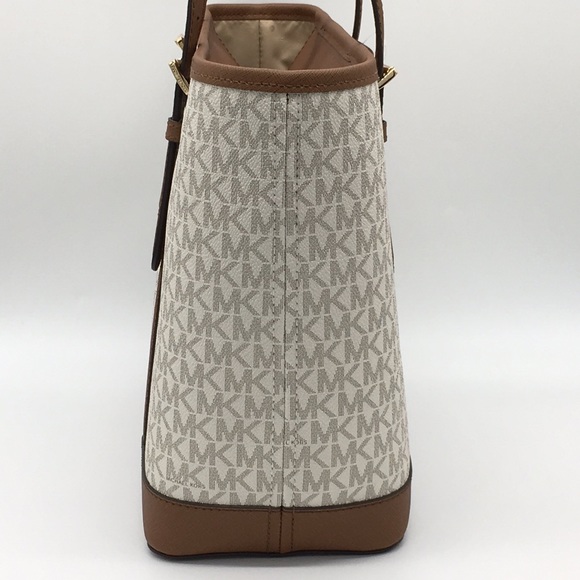 MICHAEL KORS SM TZ SHOULDER TOTE VANILLA - Picture 4 of 8